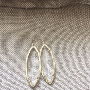 Clear Kendra Scott earrings